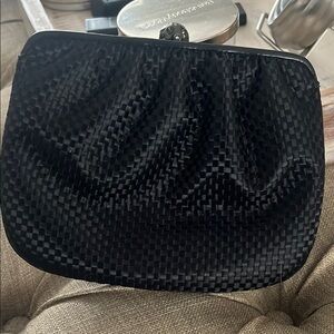 Ashneil Vintage Black Textured Clutch